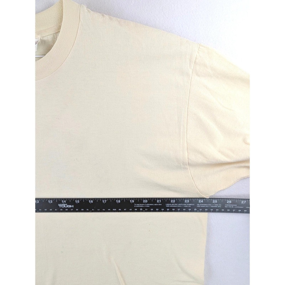Hanes Heavyweight Pilot Rock Archery Club T-Shirt Mens XL Cream 50/50 - Picture 5 of 8